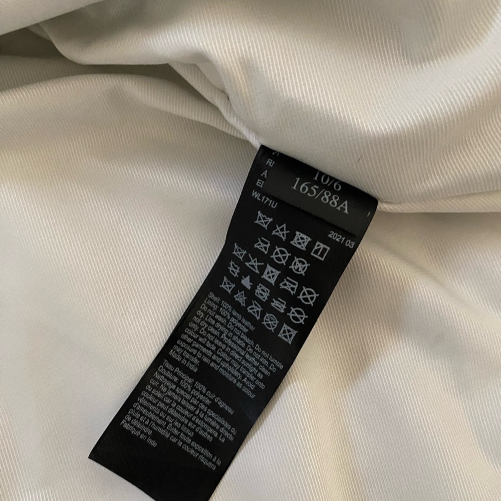 All Saints Elora Leather Fringed Biker Jacket - Picture 7 of 12